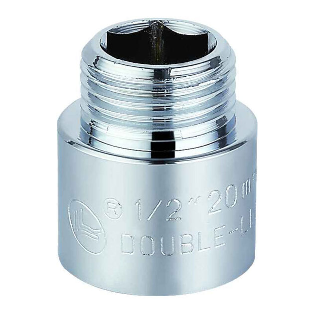 Подовжувач хром, L10 мм, 1/2" DBL